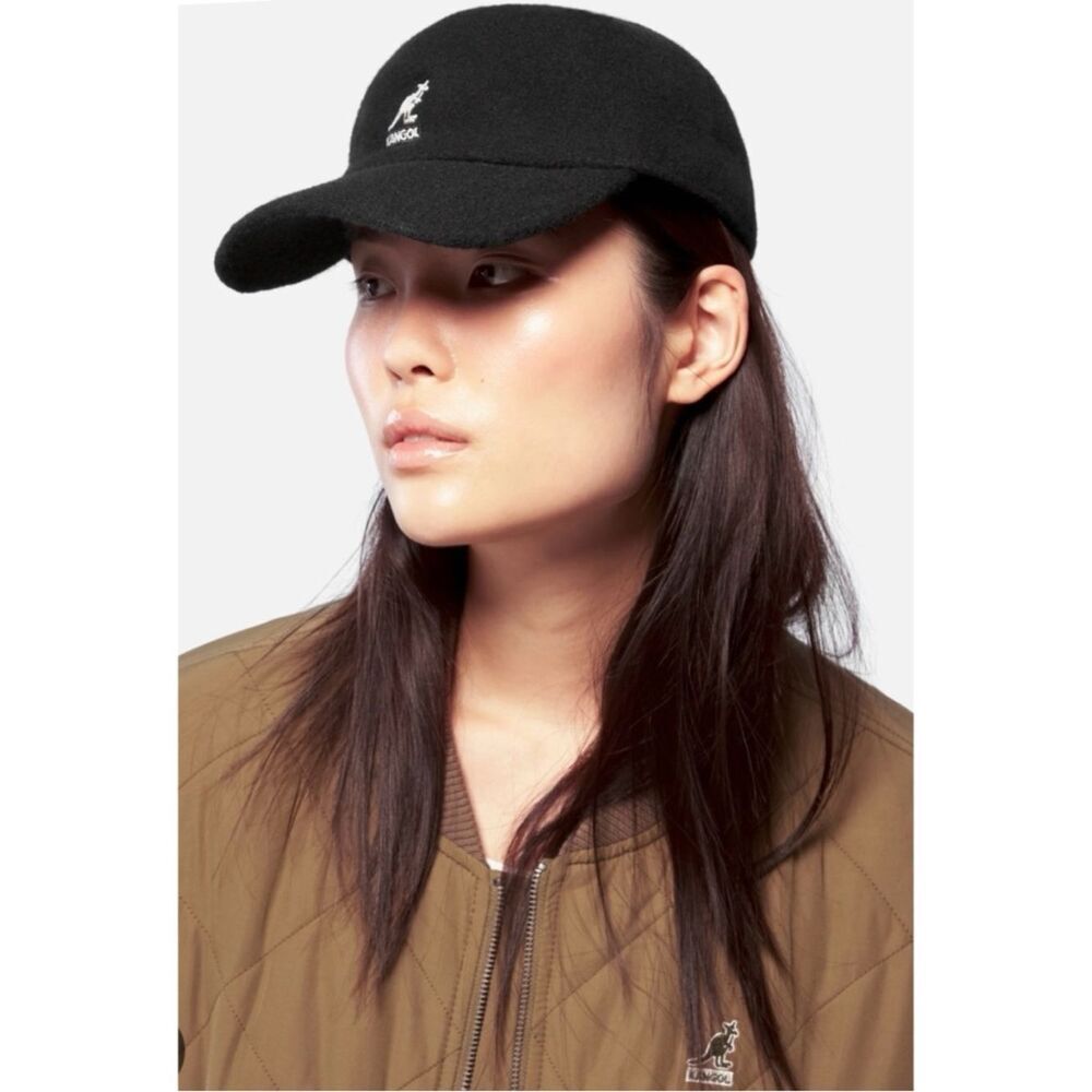 Vintage Rare Kangol Bermuda Stretch space Cap in Black Size L/ XL ~ NWT